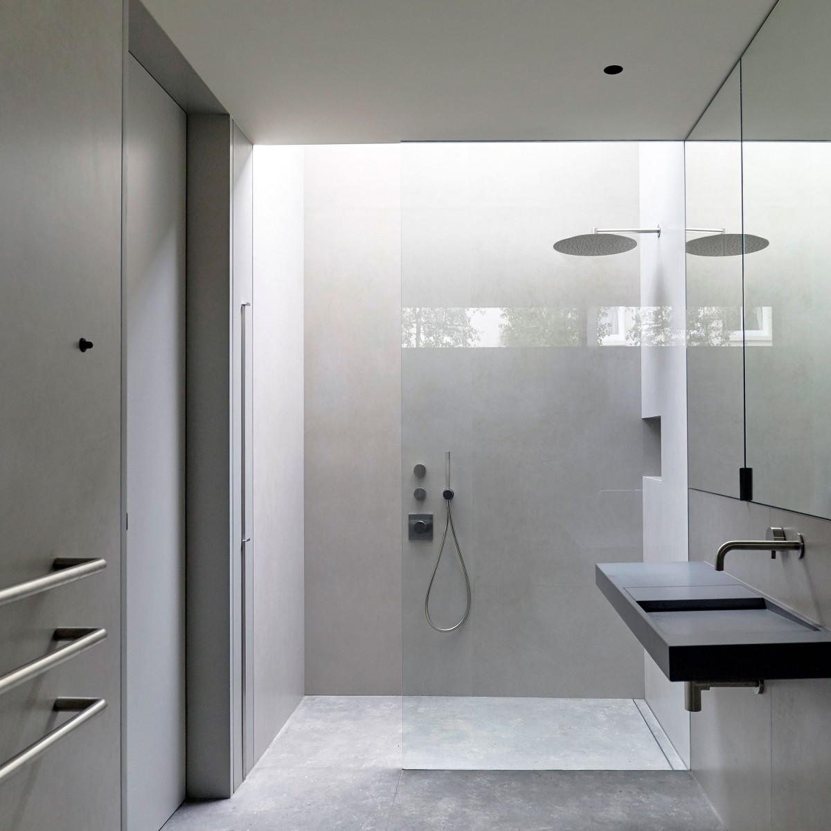 concrete shower room
