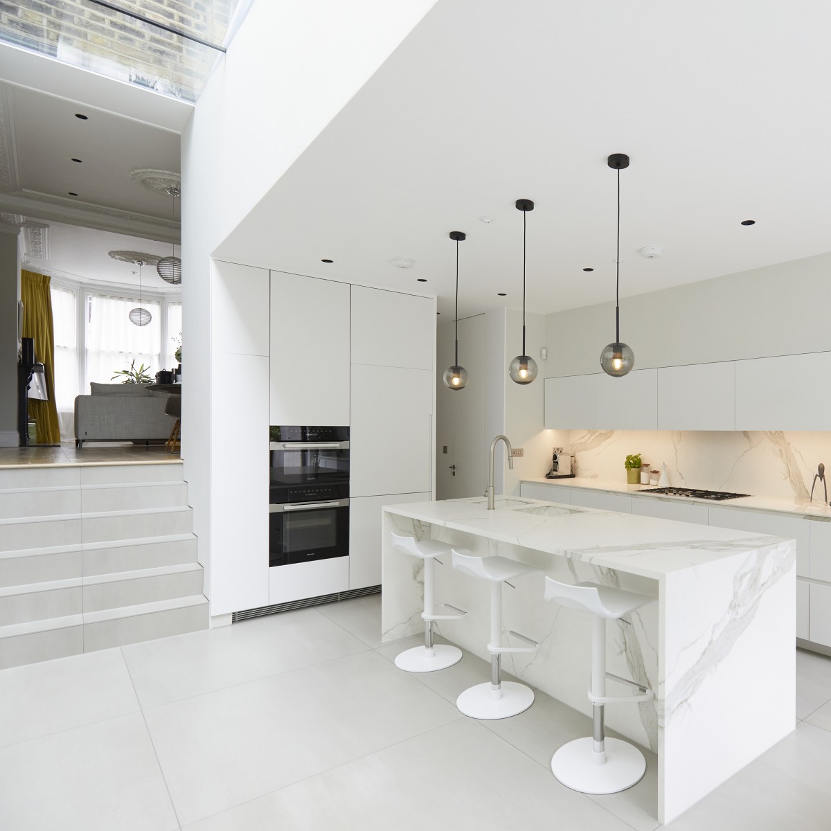 kitchen to living room