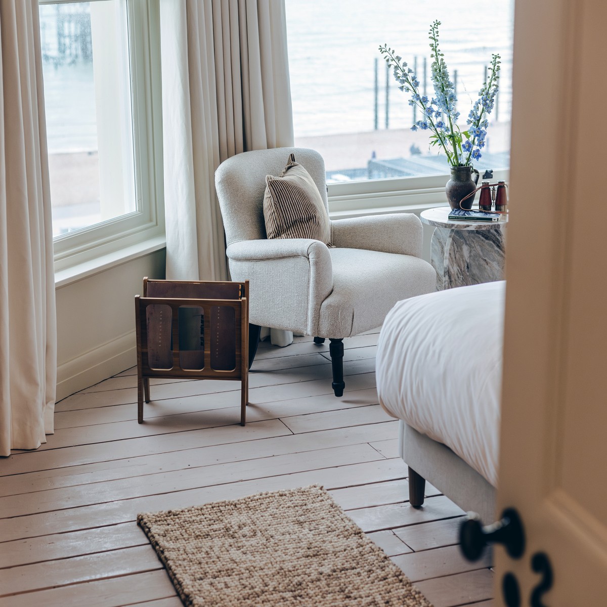 hotel room window seat