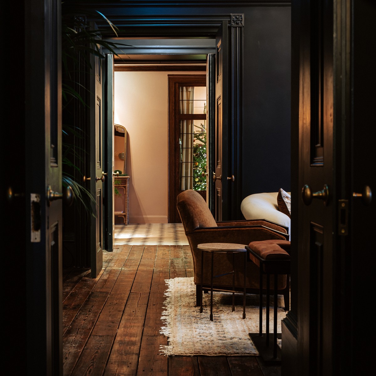 hotel lounge with armchair